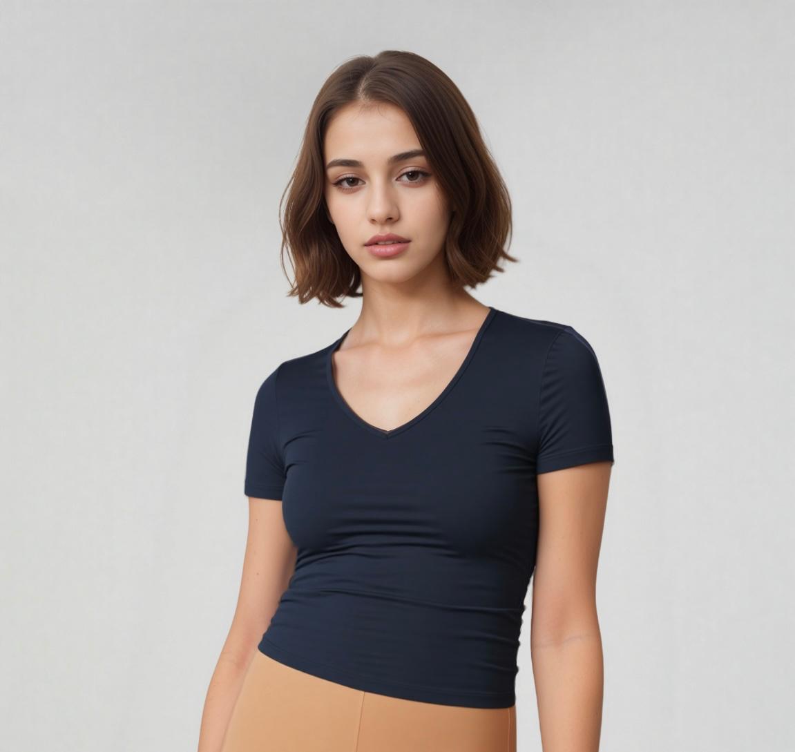 Cooling V Neck T Shirt